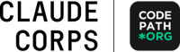Logo - Claude Corps - Codepath - Lockup Logo - Claude Corps - Codepath - Lockup