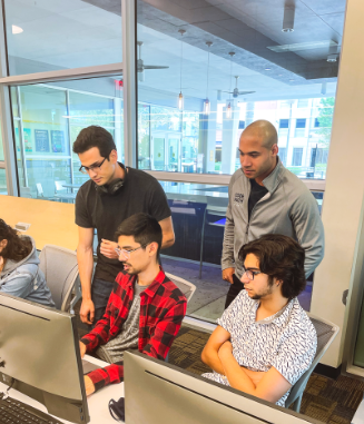 CodePath students in computer lab