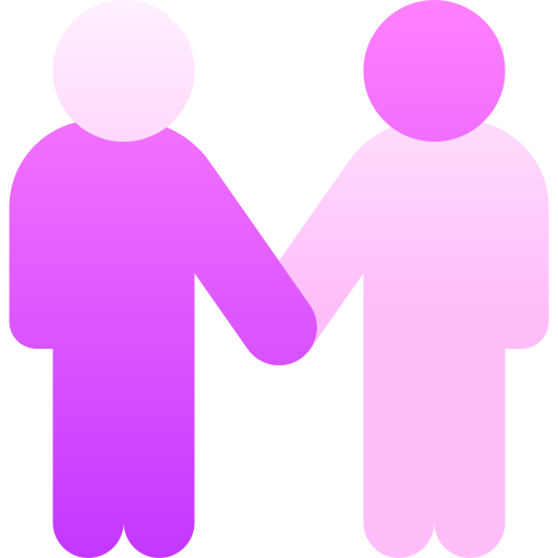 icon of two people holding hands