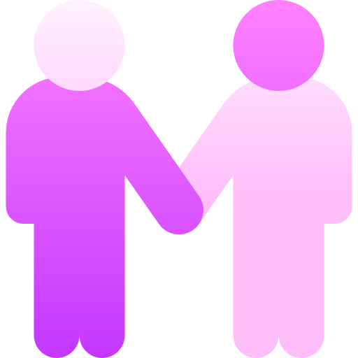 Icon of two people holding hands