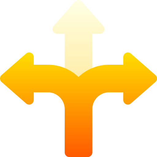 Icon of splitting pathways