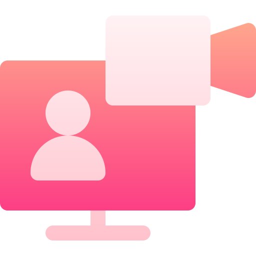 Icon of a video call