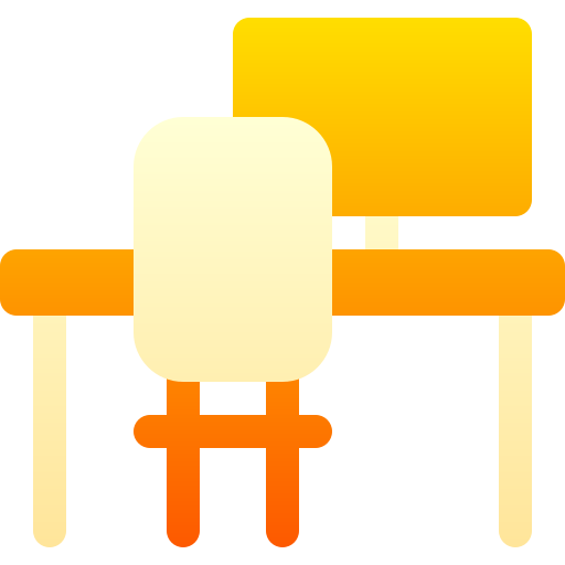 Icon of chair and desk