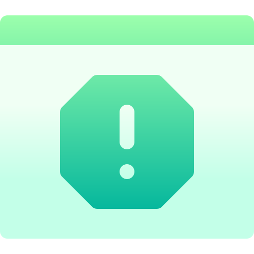 Icon of error message