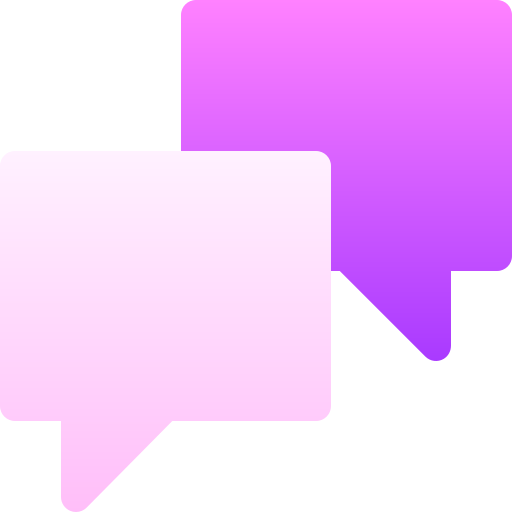Icon of two speech bubbles